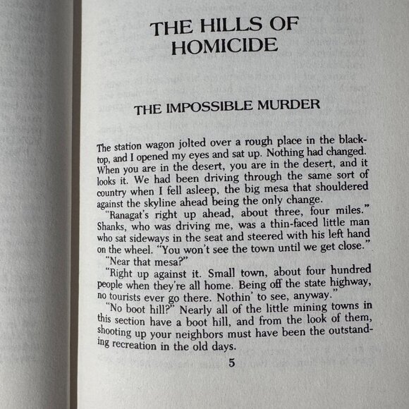 Louis L'Amour The Hills Of Homicide 1st British Edition HC 1987 Severn House Pub - Picture 6 of 15